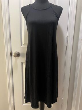 Old Navy Black Sleeveless Tank Swing Dress Size Large